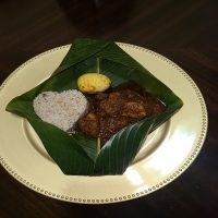 Ofada rice and stew