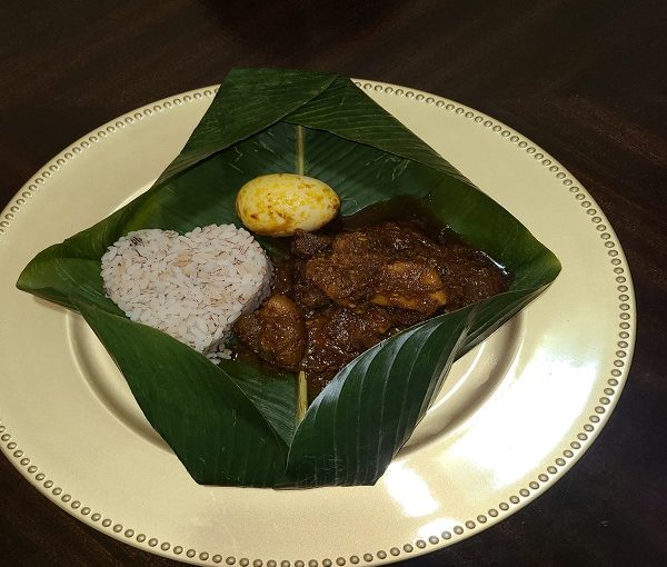 Ofada rice and stew